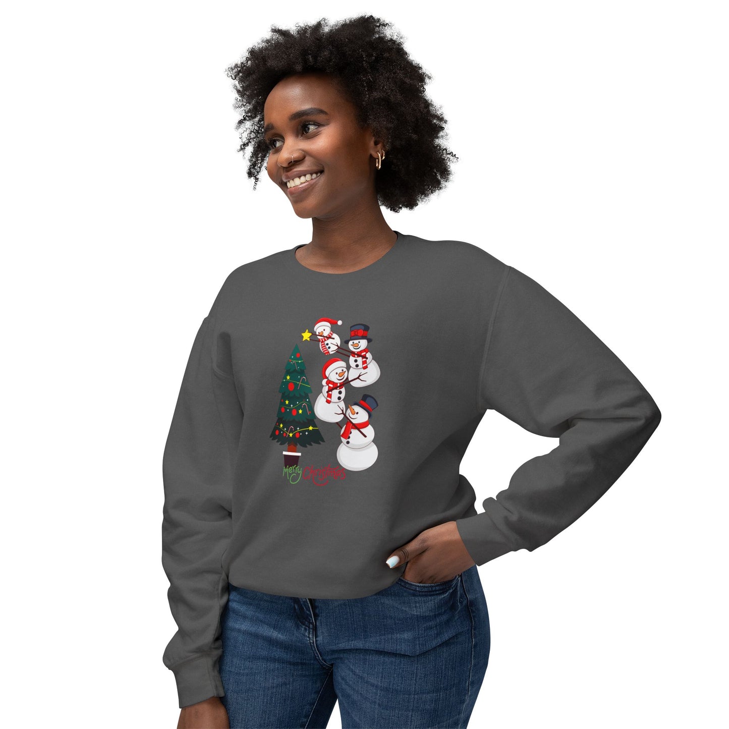 Snowmen - Unisex Lightweight Crewneck Sweatshirt - 10008