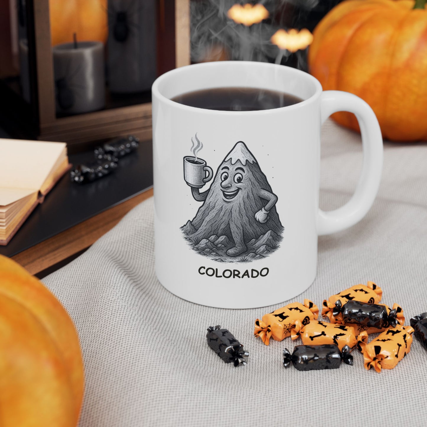 "Colorado: Where the air is thin, but the coffee is strong." Ceramic Mug - 13423