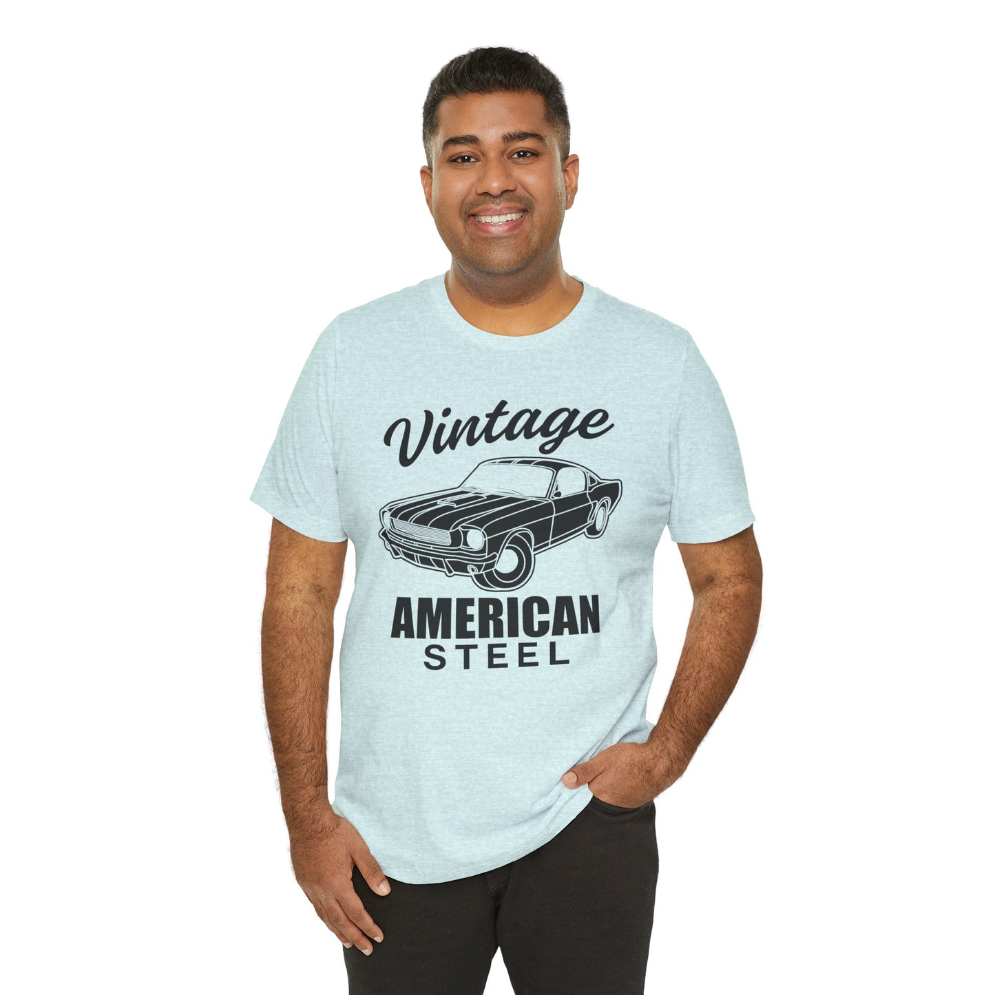 Vintage American Steel - Unisex Jersey Short Sleeve Tee - 13032