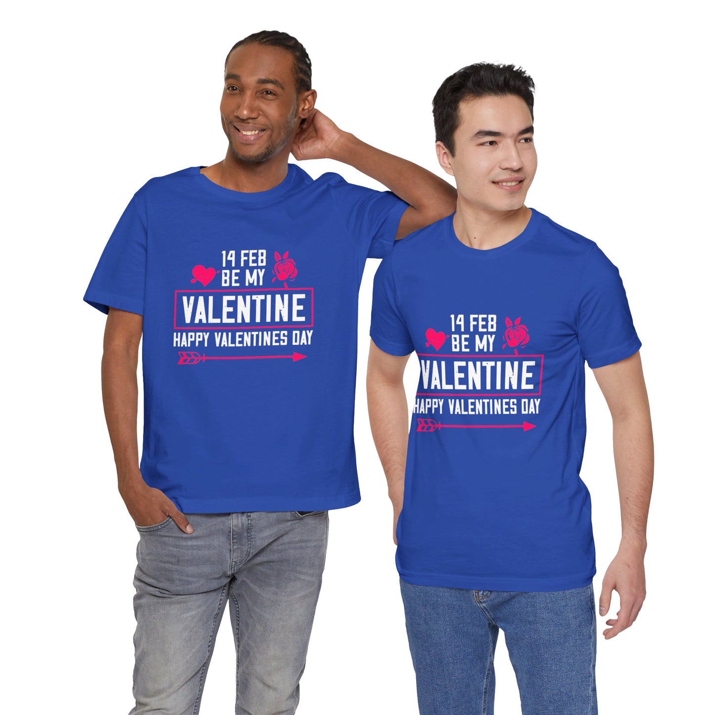 14 Feb, Be My Valentine - Unisex Jersey Short Sleeve Tee