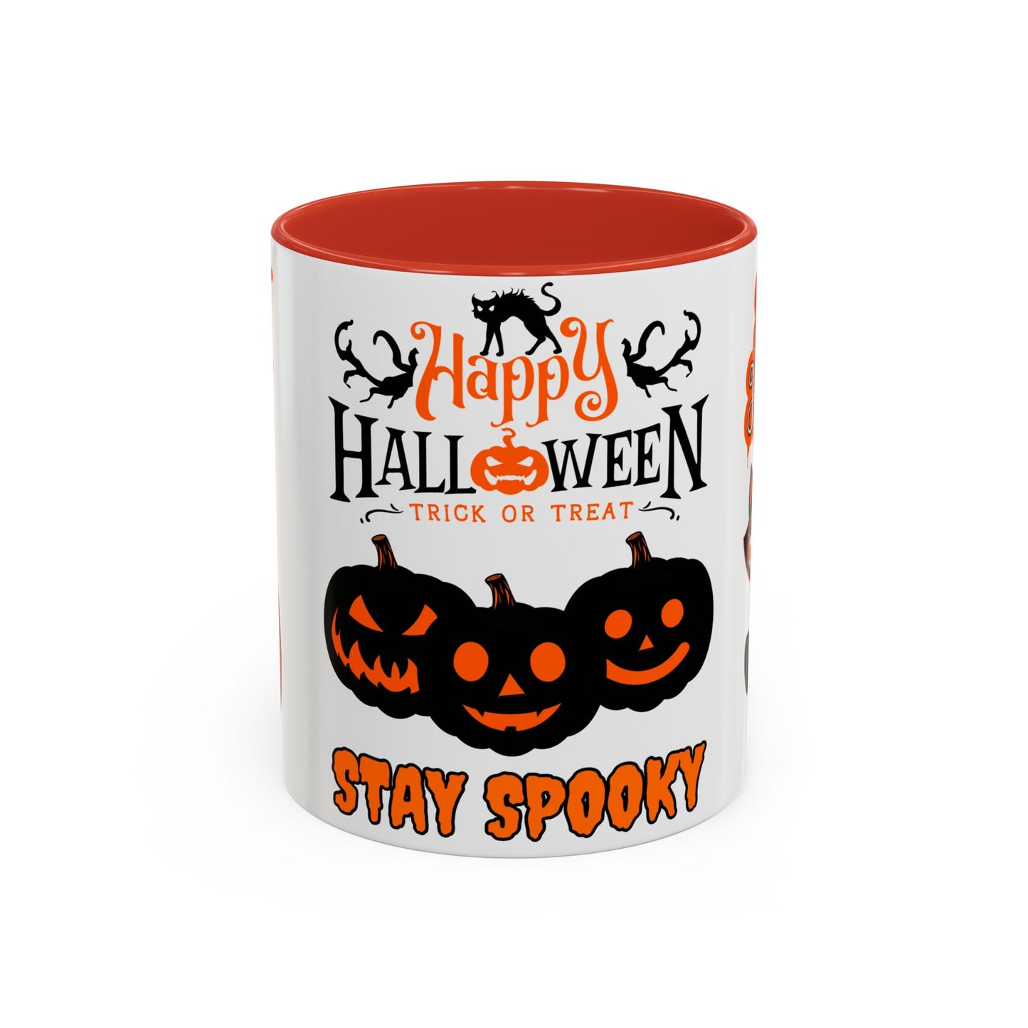 Happy Halloween, Stay Spooky - Accent Coffee Mug (11, 15oz)