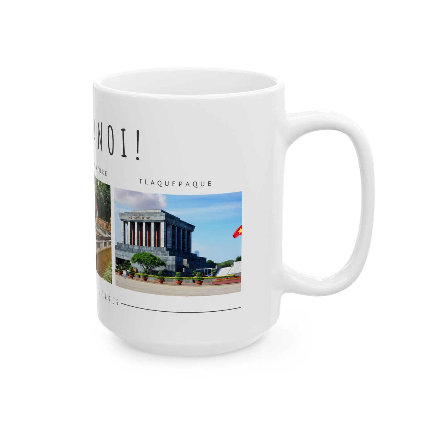 Hello Hanoi! Ceramic Mug - 11oz & 15oz - A Journey Through Vietnam's Culture - 12210