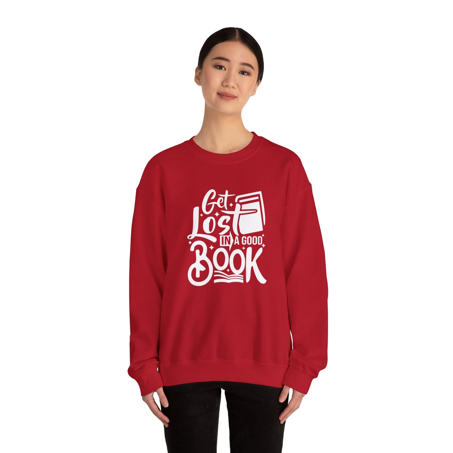 Get Lost in A Good Book - Unisex Heavy Blend™ Crewneck Sweatshirt - 10691