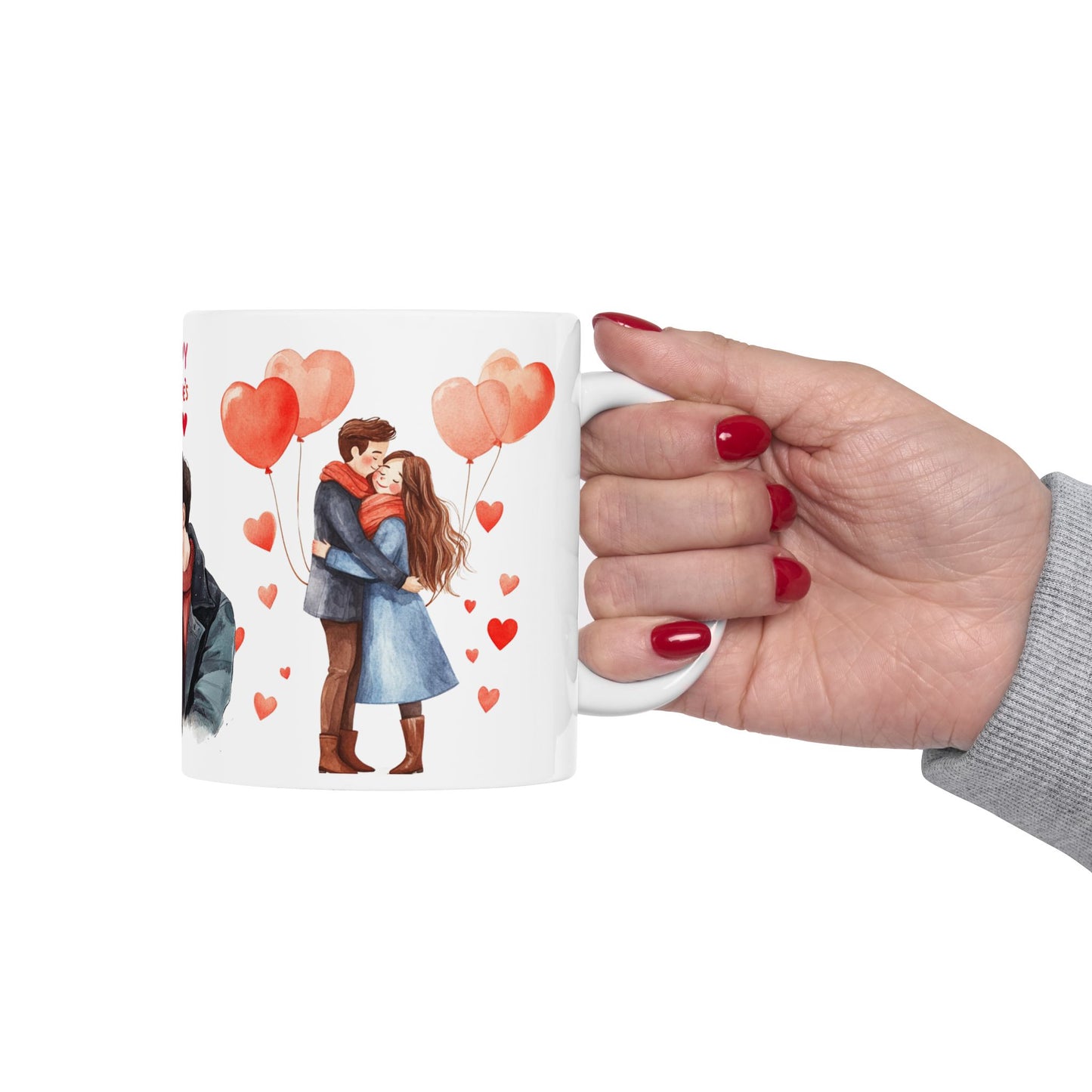 Happy Valentine's Day - Ceramic Mug, (11oz, 15oz) - 11592