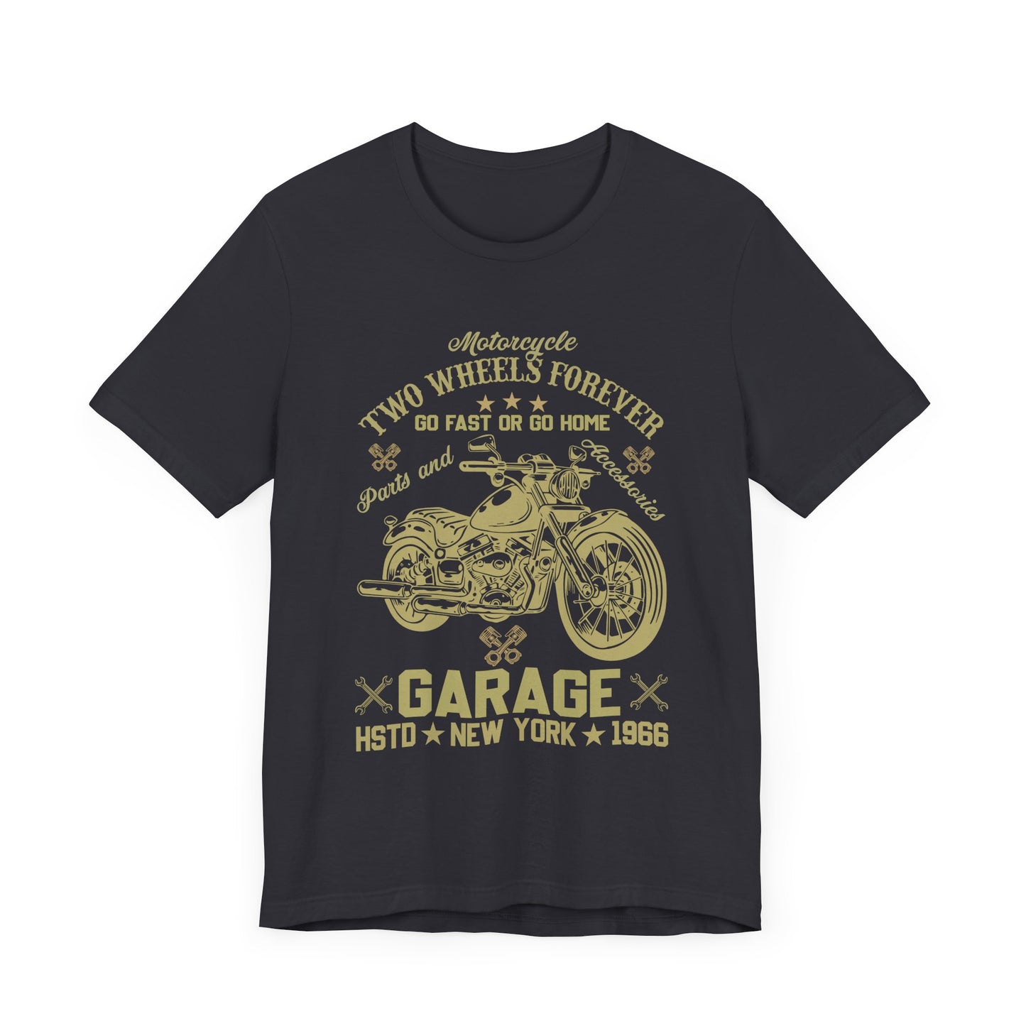 Motorcycle, Two Wheels Forever - Unisex Jersey Short Sleeve Tee - 13379