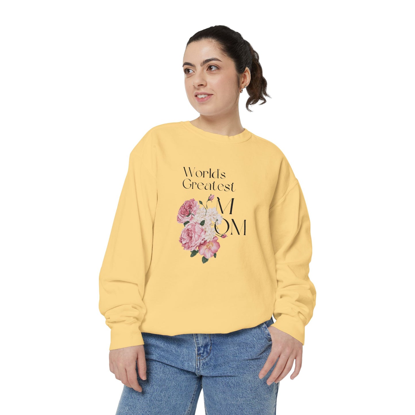 World's Greatest Mom - Unisex Garment-Dyed Sweatshirt - 11802
