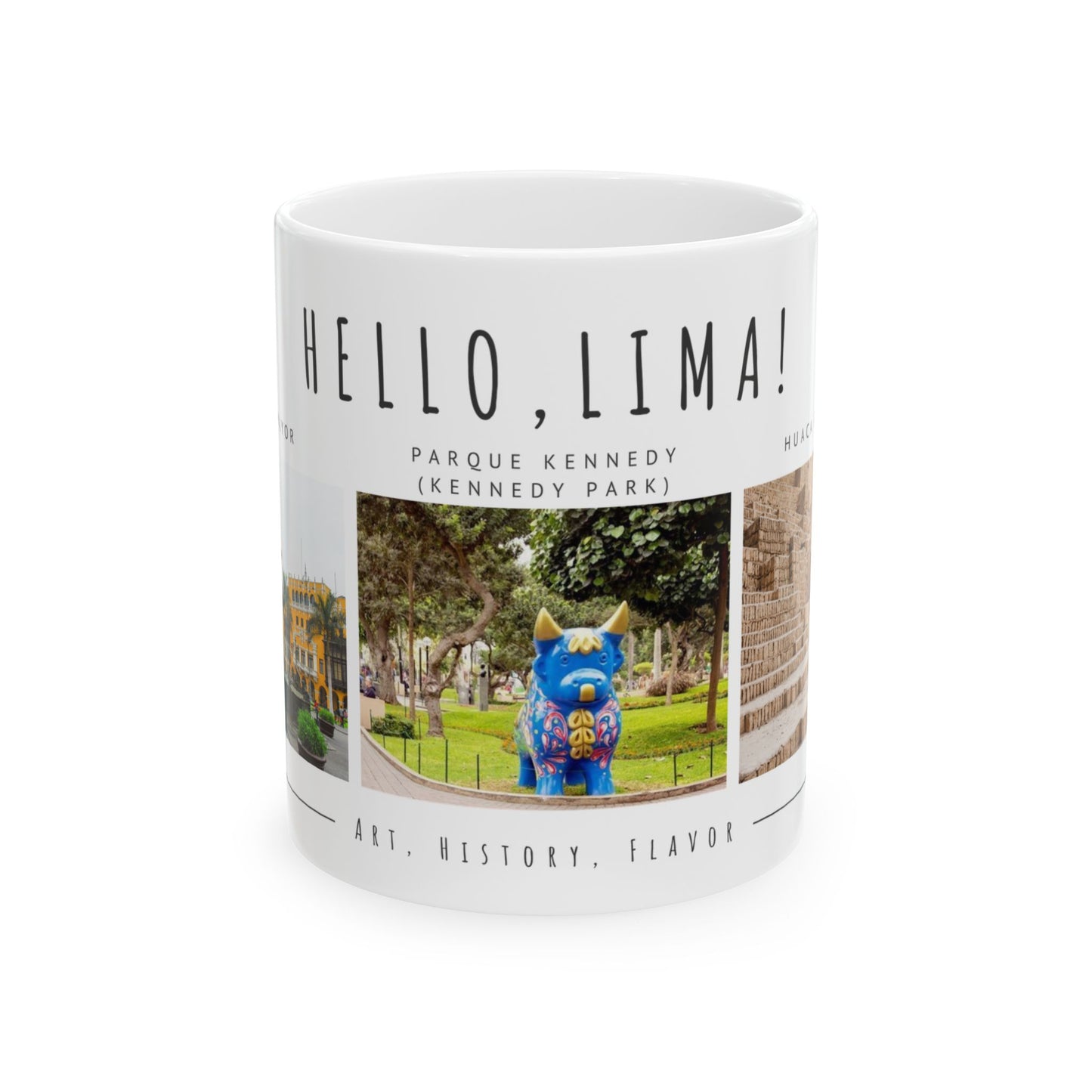 Hello Lima! Ceramic Mug - 11oz & 15oz | Travel Gift, Art & History Mug - 12028