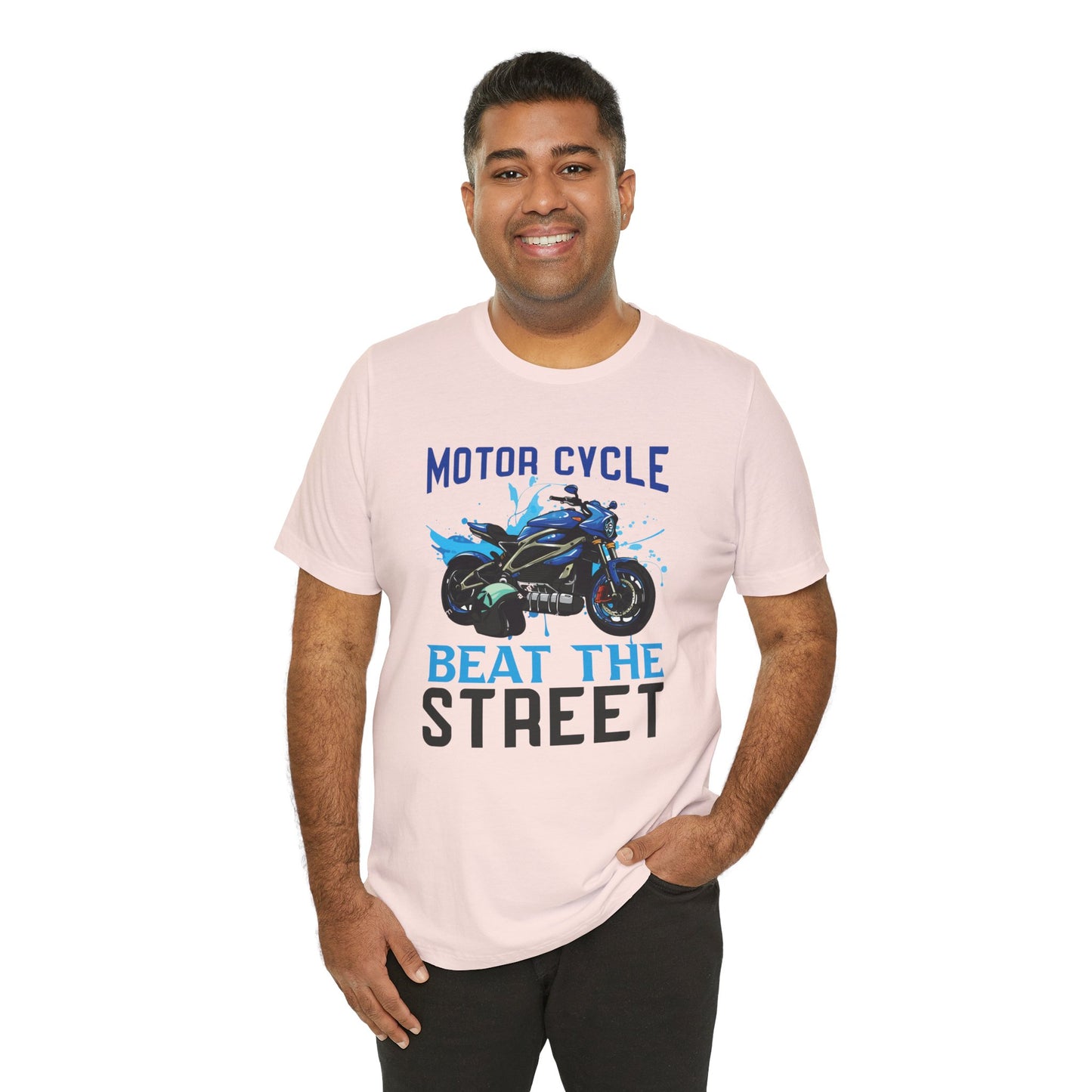 Motorcycle, Beat The Street - Unisex Jersey Short Sleeve Tee