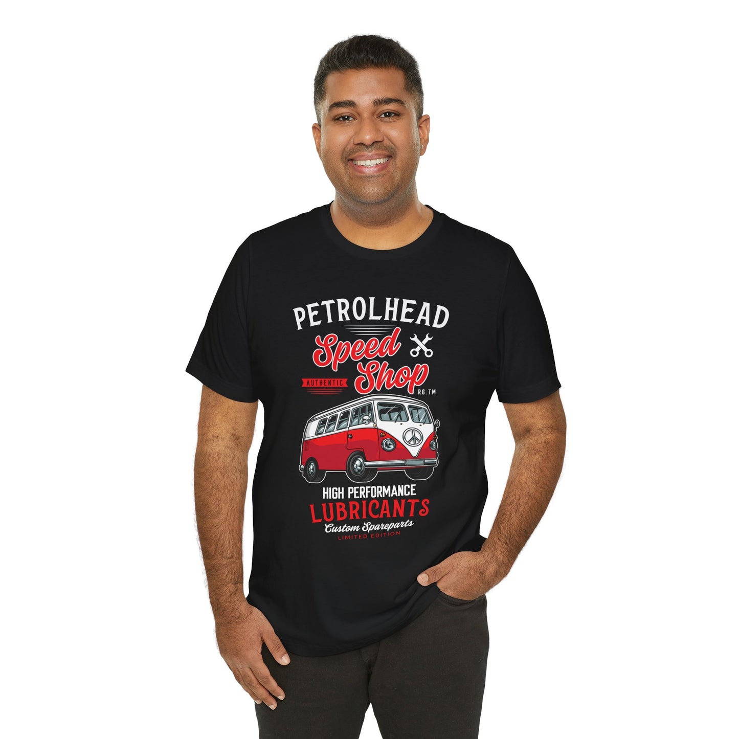 Petrolhead, Speed Shop - Unisex Jersey Short Sleeve Tee