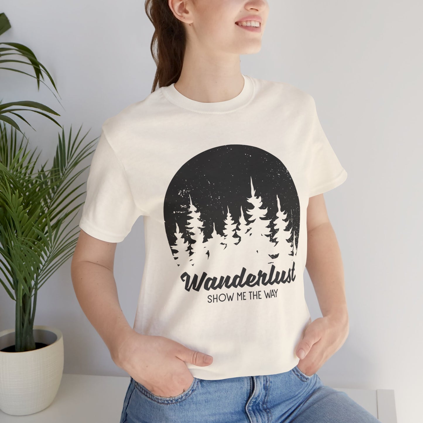 Camping: Wanderlust Show Me The Way - Unisex Jersey Short Sleeve Tee