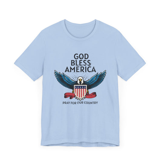 God Bless America - Unisex Jersey Short Sleeve Tee