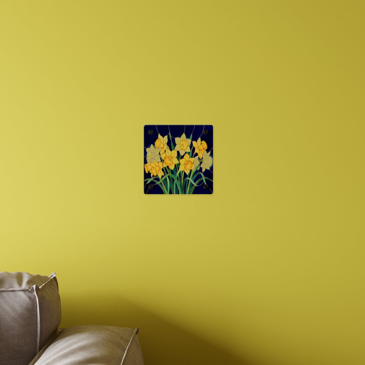 Daffodil Floral Acrylic Wall Art Panel - 14601