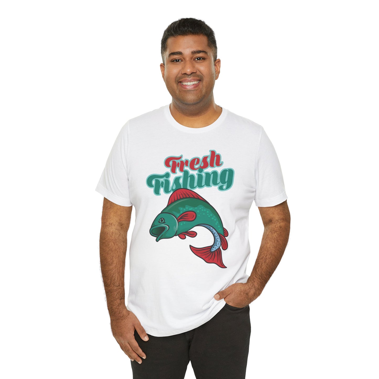 Fishing:  Fresh Fishing - Unisex Jersey Short Sleeve Tee - 13935