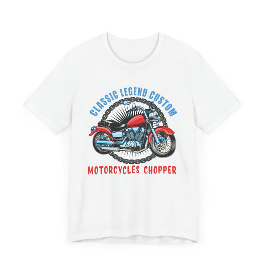 Classic Legend Custom, Motorcycle Chopper - Unisex Jersey Short Sleeve Tee - 13556