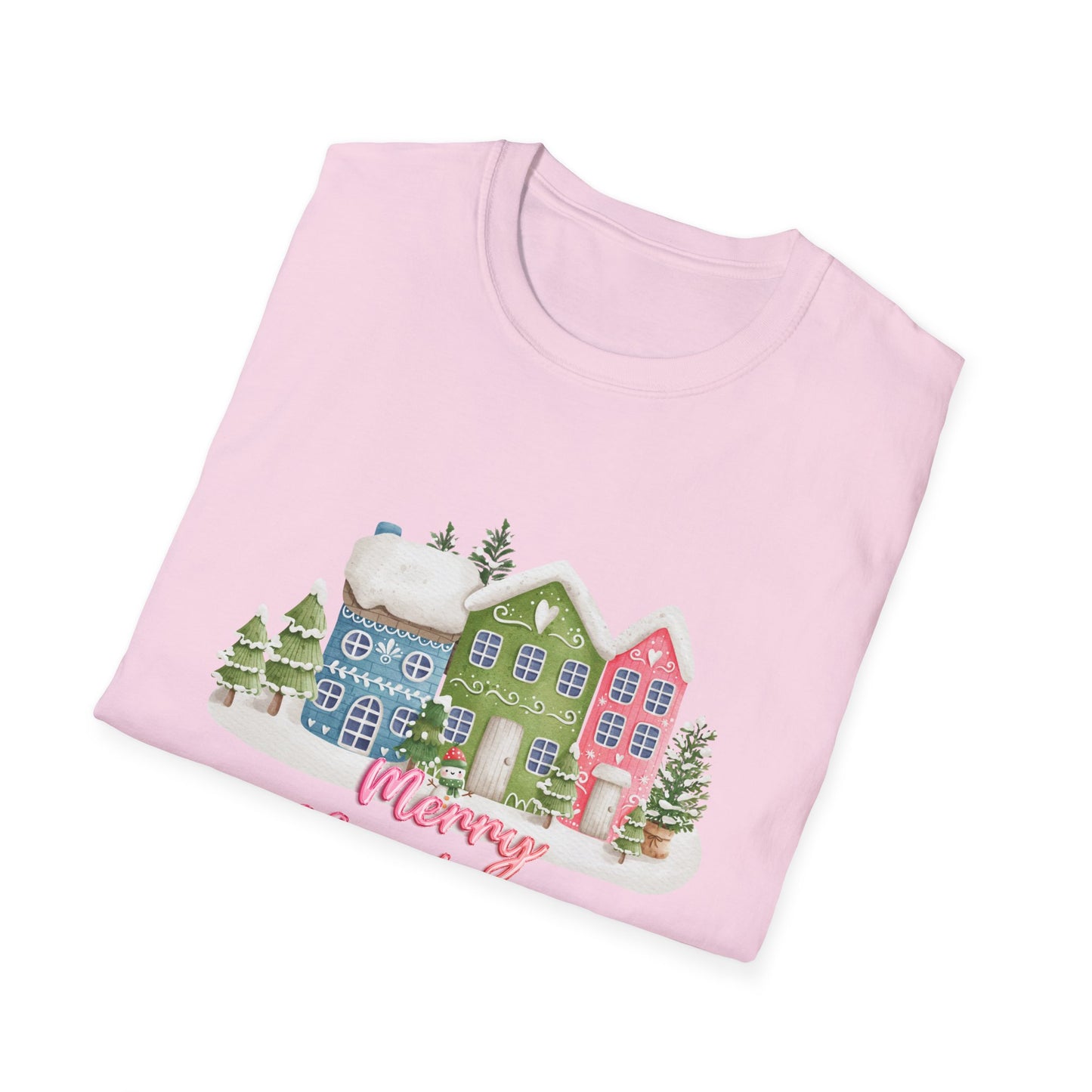 Christmas Houses - Unisex Softstyle T-Shirt - 10115