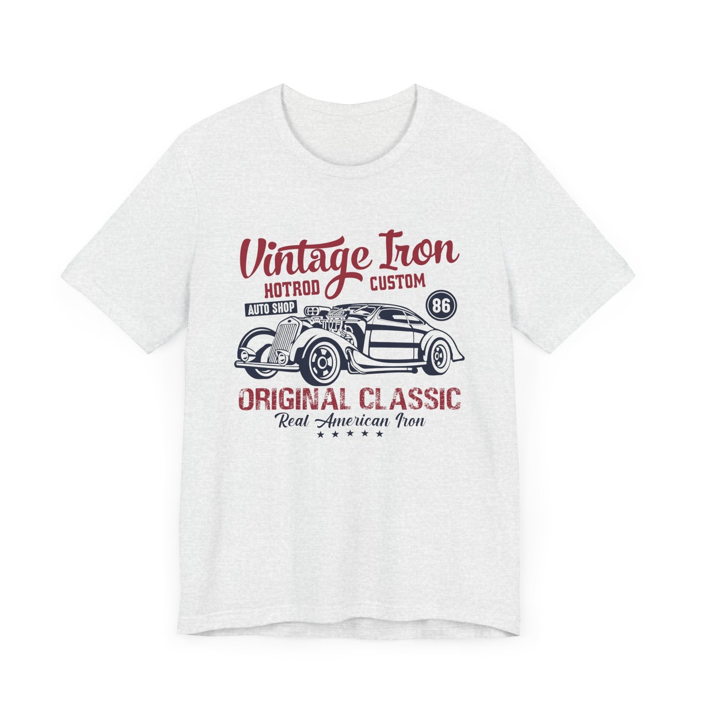 Vintage Iron, Hotrod Custom, Original Classic - Unisex Jersey Short Sleeve Tee - 12609