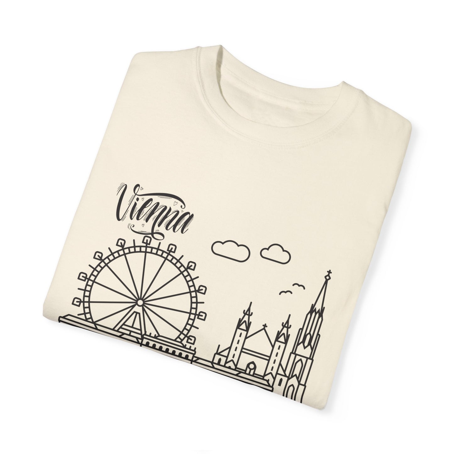 Vienna Unisex Garment-Dyed T-Shirt - Travel Souvenir Tee - 12205