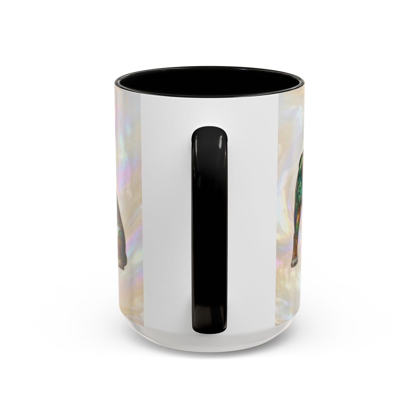 English Bulldog Accent Coffee Mug -Stained Glass Style (11/15oz) - 14630