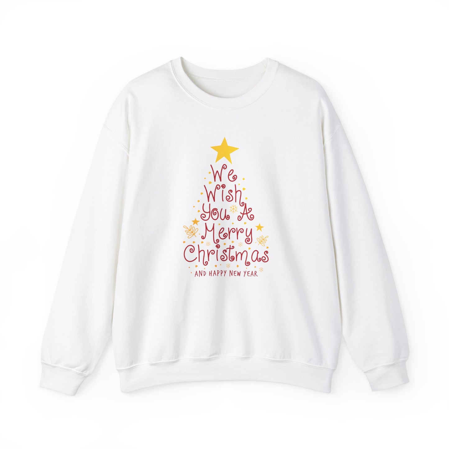 We Wish You A Merry Christmas, Happy New Year - Unisex Heavy Blend™ Crewneck Sweatshirt - 10236