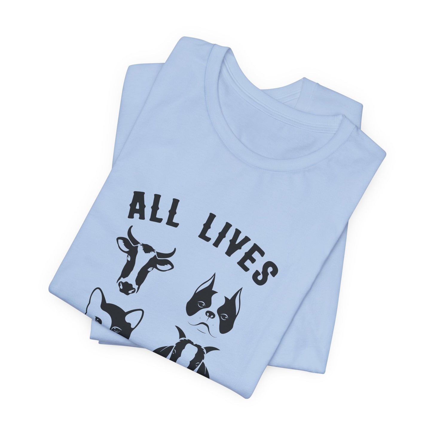 Vegan: All Lives Matter - Unisex Jersey Short Sleeve Tee