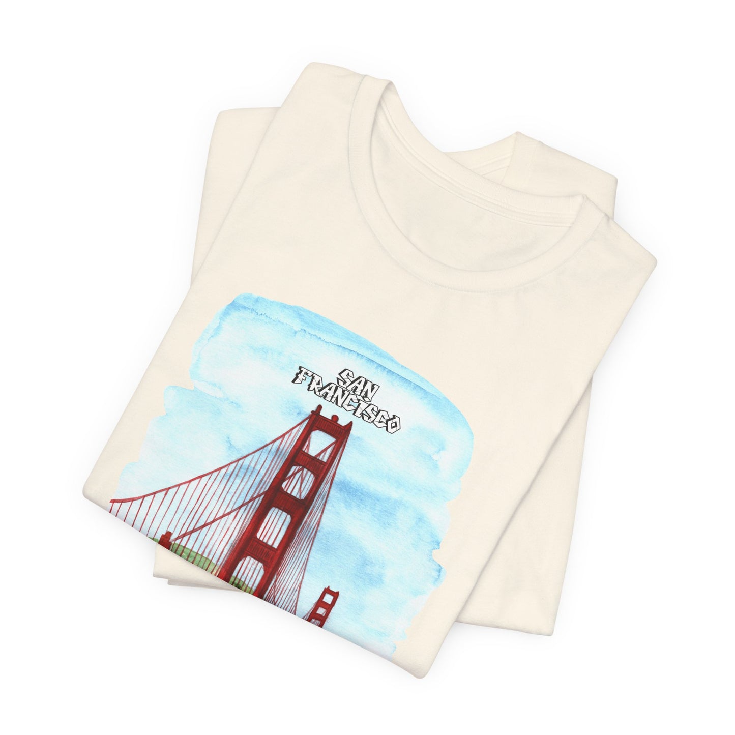 San Francisco Golden Gate Bridge Tee - Unisex Short Sleeve Jersey Shirt for Travel Lovers - 12203