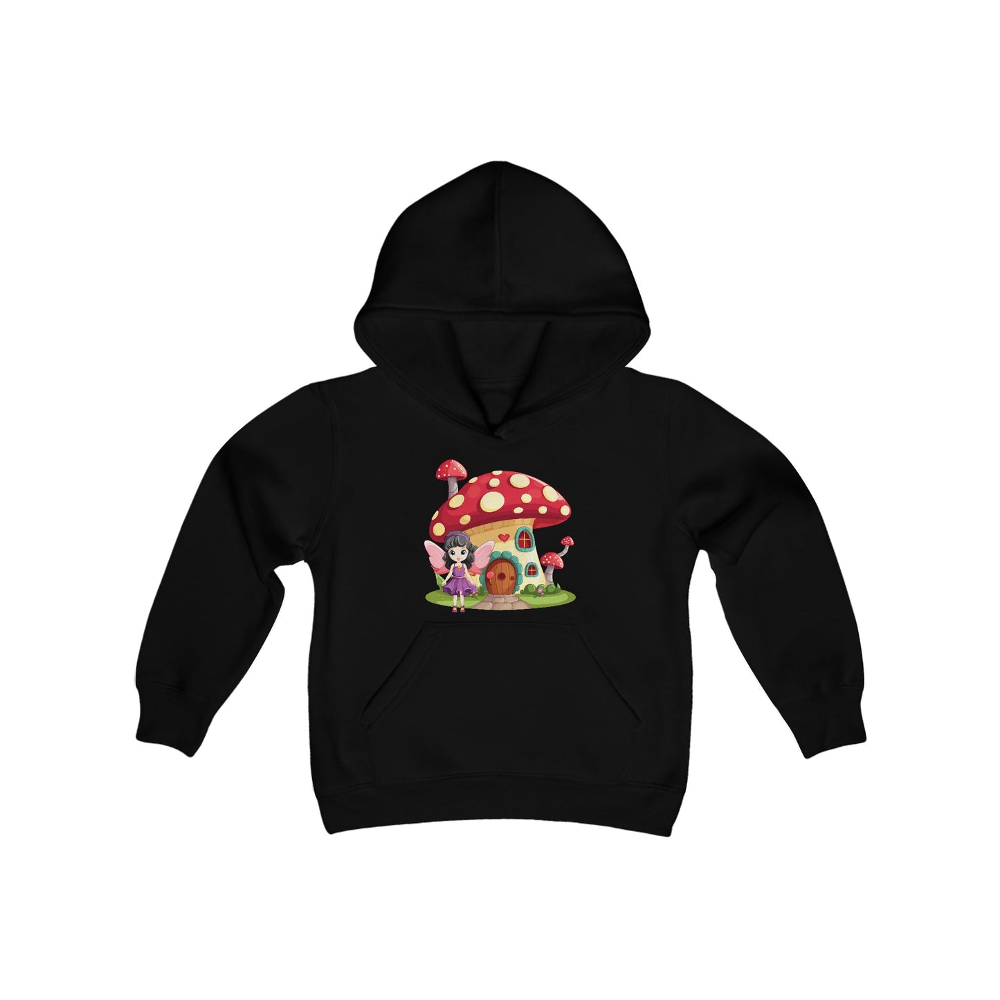 Fairy Mushroom House - Youth Heavy Blend Hooded Sweatshirt