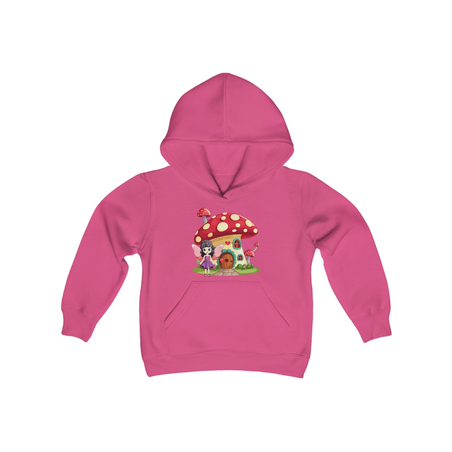 Fairy Mushroom House - Youth Heavy Blend Hooded Sweatshirt