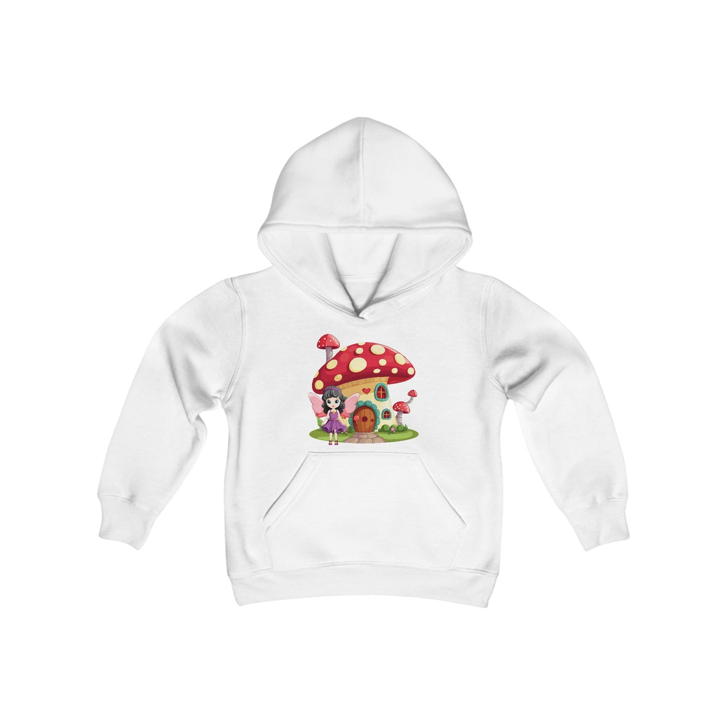 Fairy Mushroom House - Youth Heavy Blend Hooded Sweatshirt