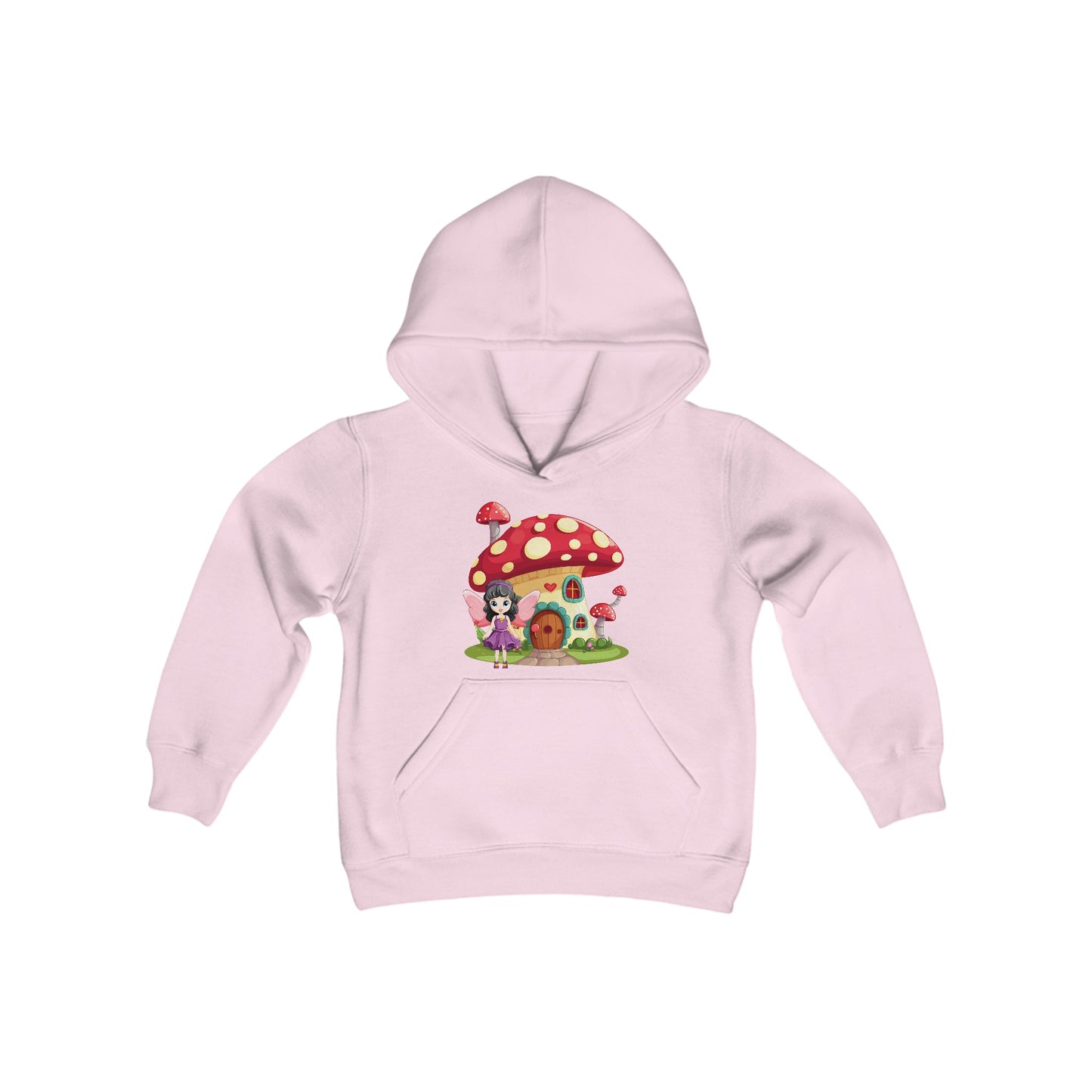 Fairy Mushroom House - Youth Heavy Blend Hooded Sweatshirt