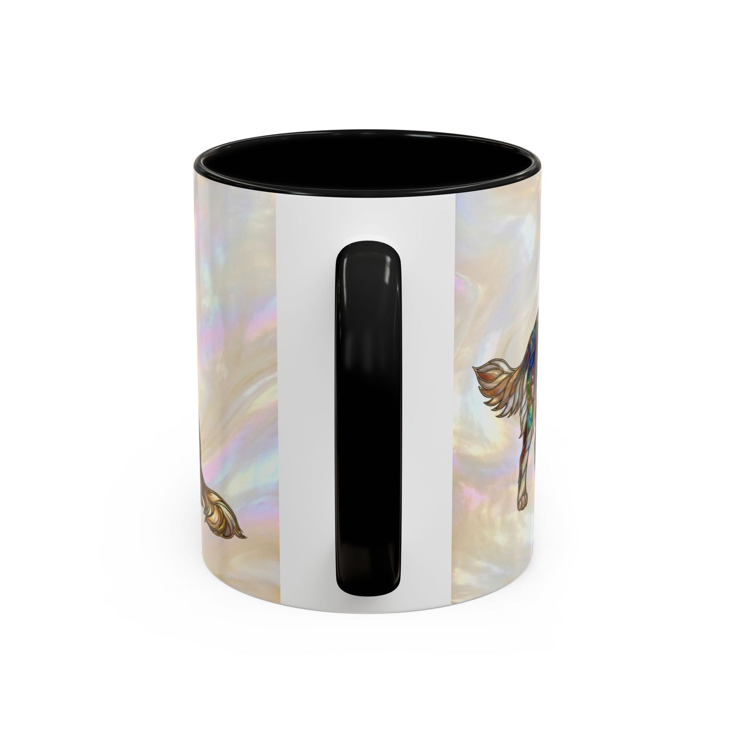 Personalized Golden Retriever Coffee Mug - Stained Glass Design 11/15oz - 14534