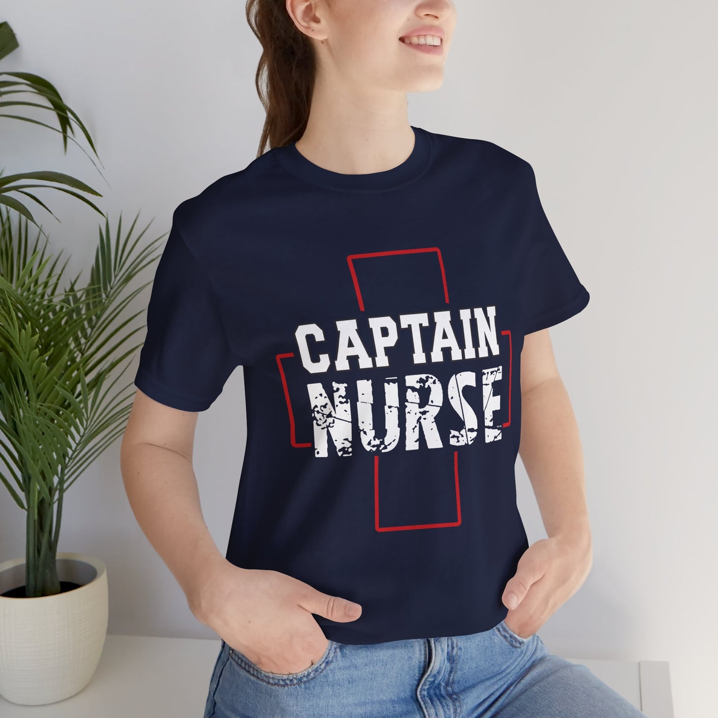 Captain Nurse - Unisex Jersey Short Sleeve Tee - 13262