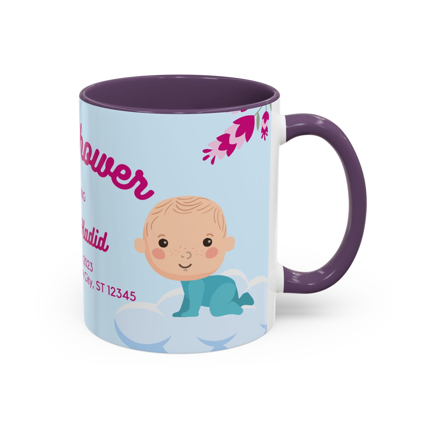Baby Shower, Detail Customizable - Accent Coffee Mug (11, 15oz) - 11075