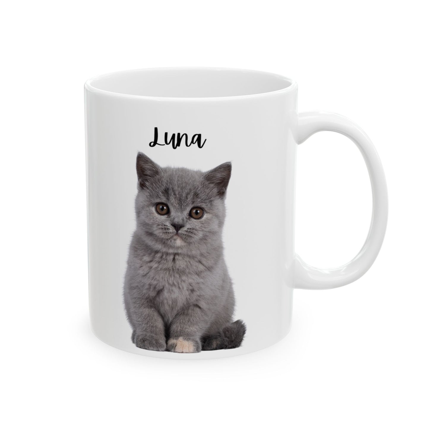Cozy Cat Ceramic Mug - Perfect for Pet Lovers, Gifts, Home Decor, Coffee, Tea - 14191