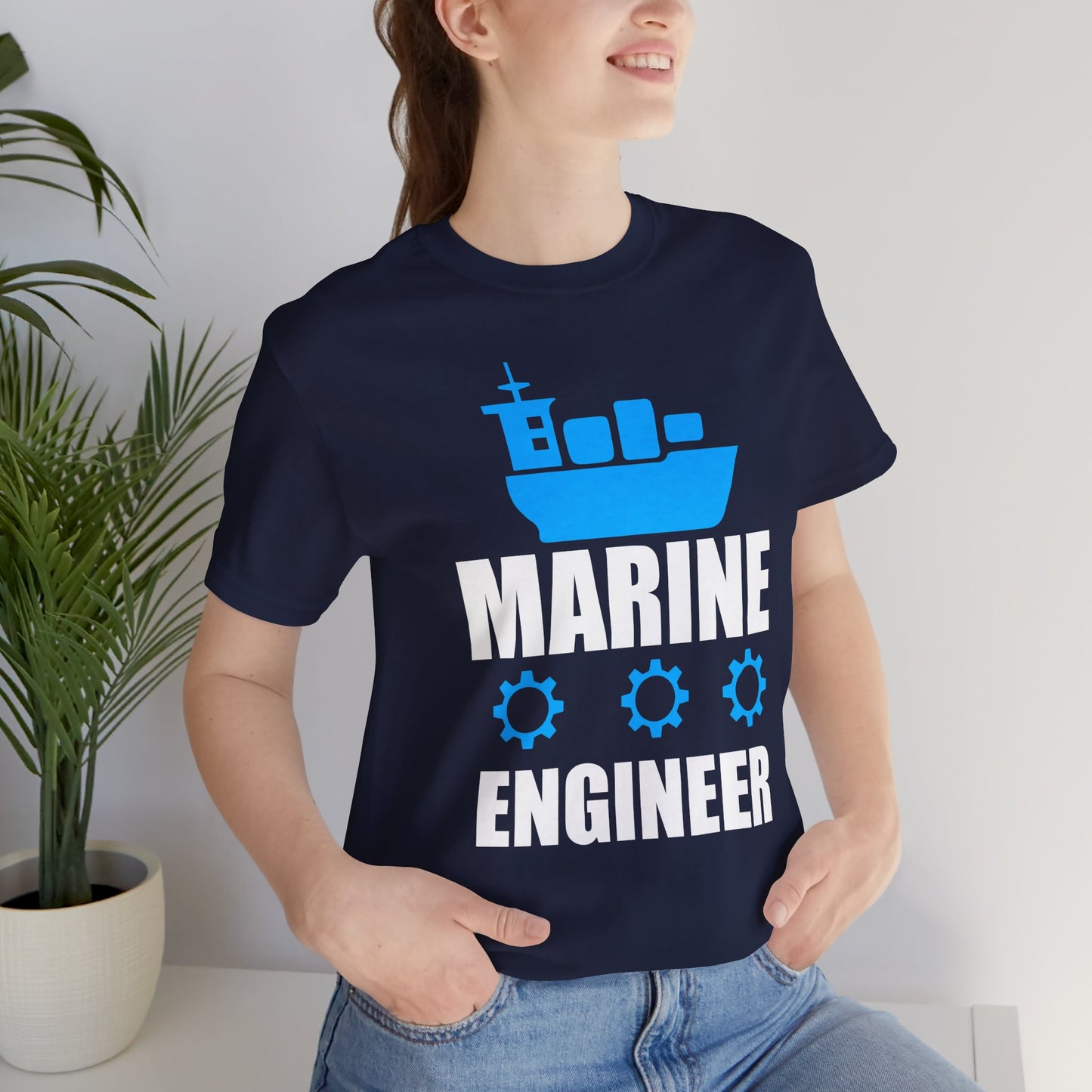 Marine Engineer - Unisex Jersey Short Sleeve Tee - 13667