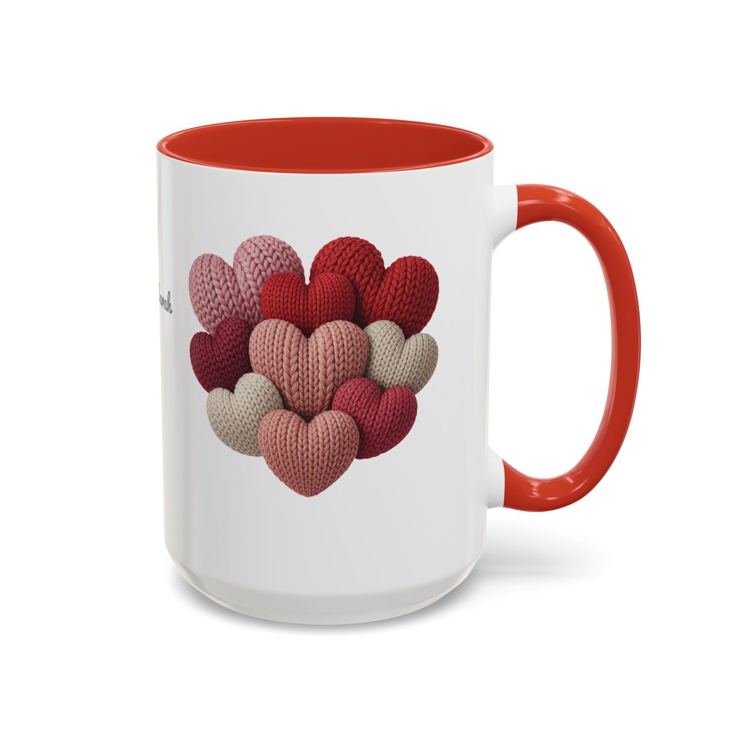 Valentine’s Hearts Personalized Mug — Custom Names & Established Date (11oz / 15oz) - 14745