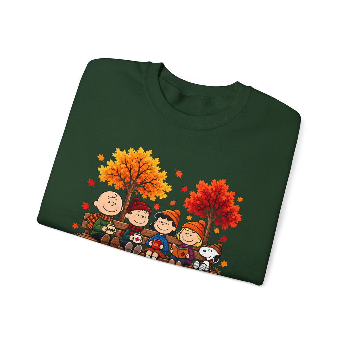 Fall Friends Crewneck Sweatshirt, Cute Autumn Pumpkin Patch Design - 14999