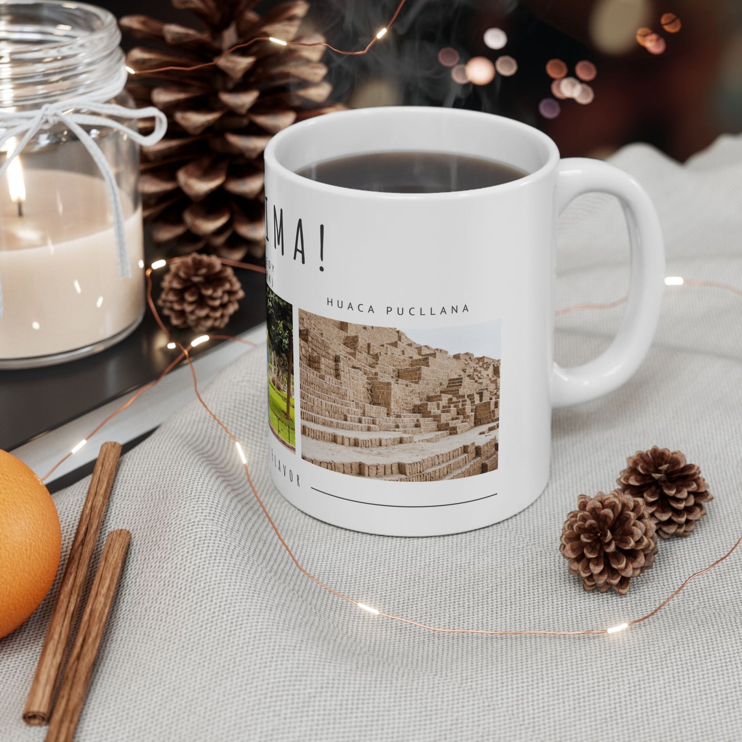 Hello Lima! Ceramic Mug - 11oz & 15oz | Travel Gift, Art & History Mug - 12028