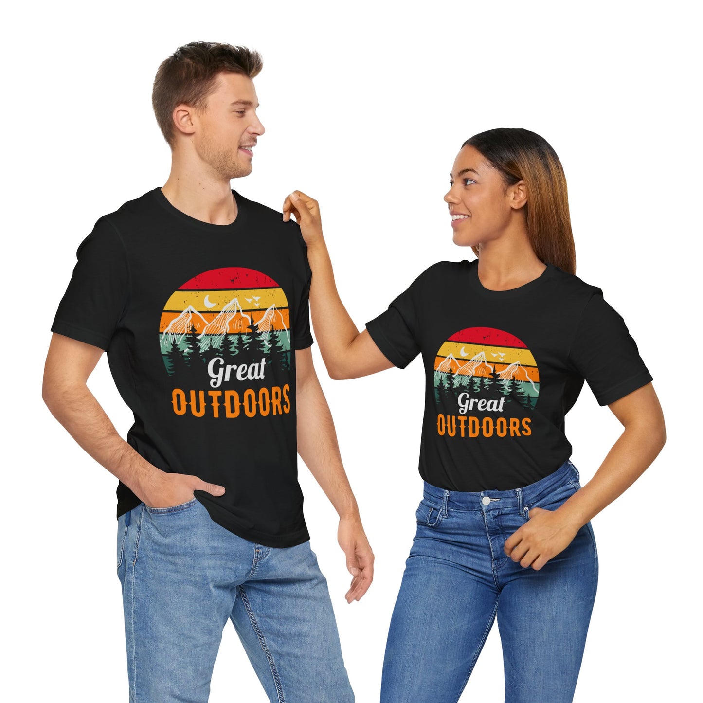 Camping: Great Outdoors - Unisex Jersey Short Sleeve Tee