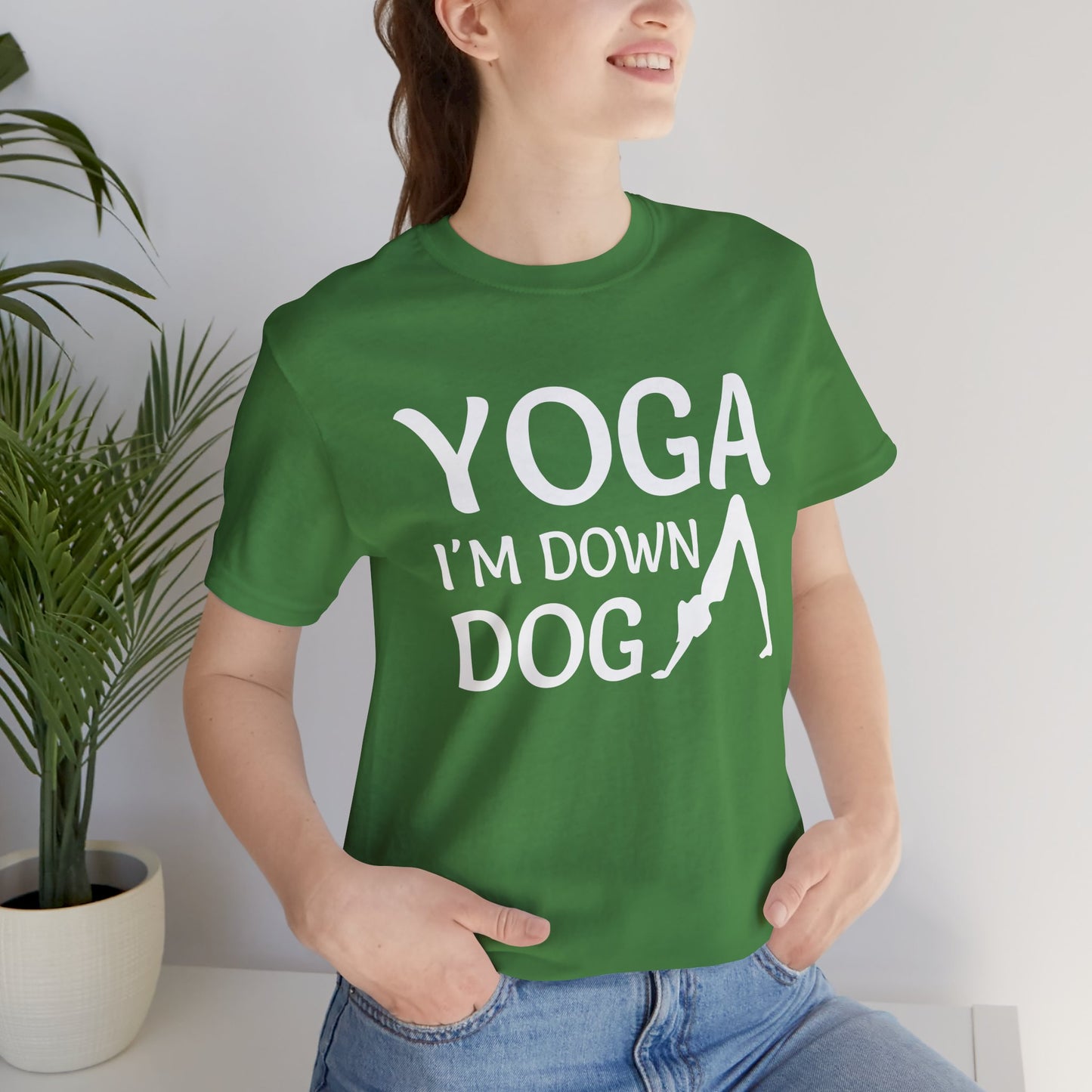 Yoga: I'm Down Dog - Unisex Jersey Short Sleeve Tee - 12341