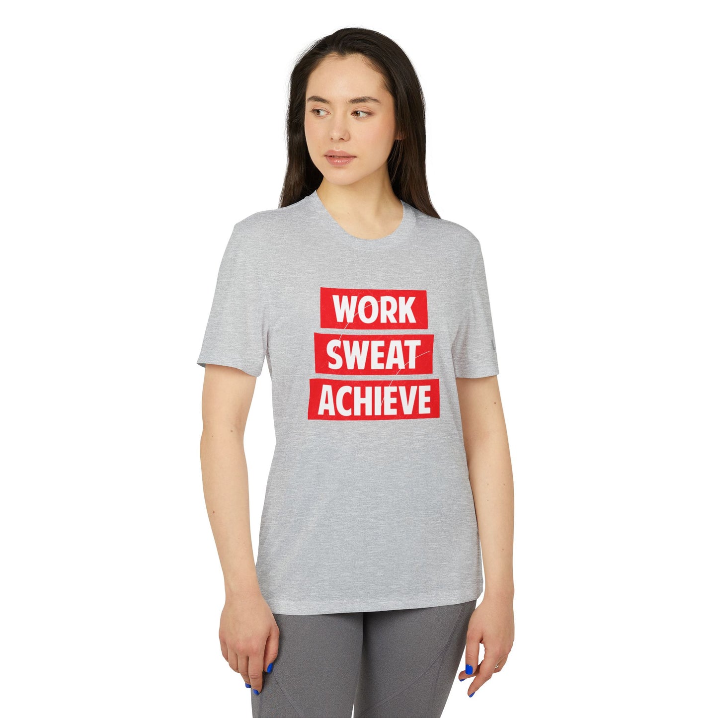 Work Sweat Achieve - Adidas Unisex Sport T-shirt