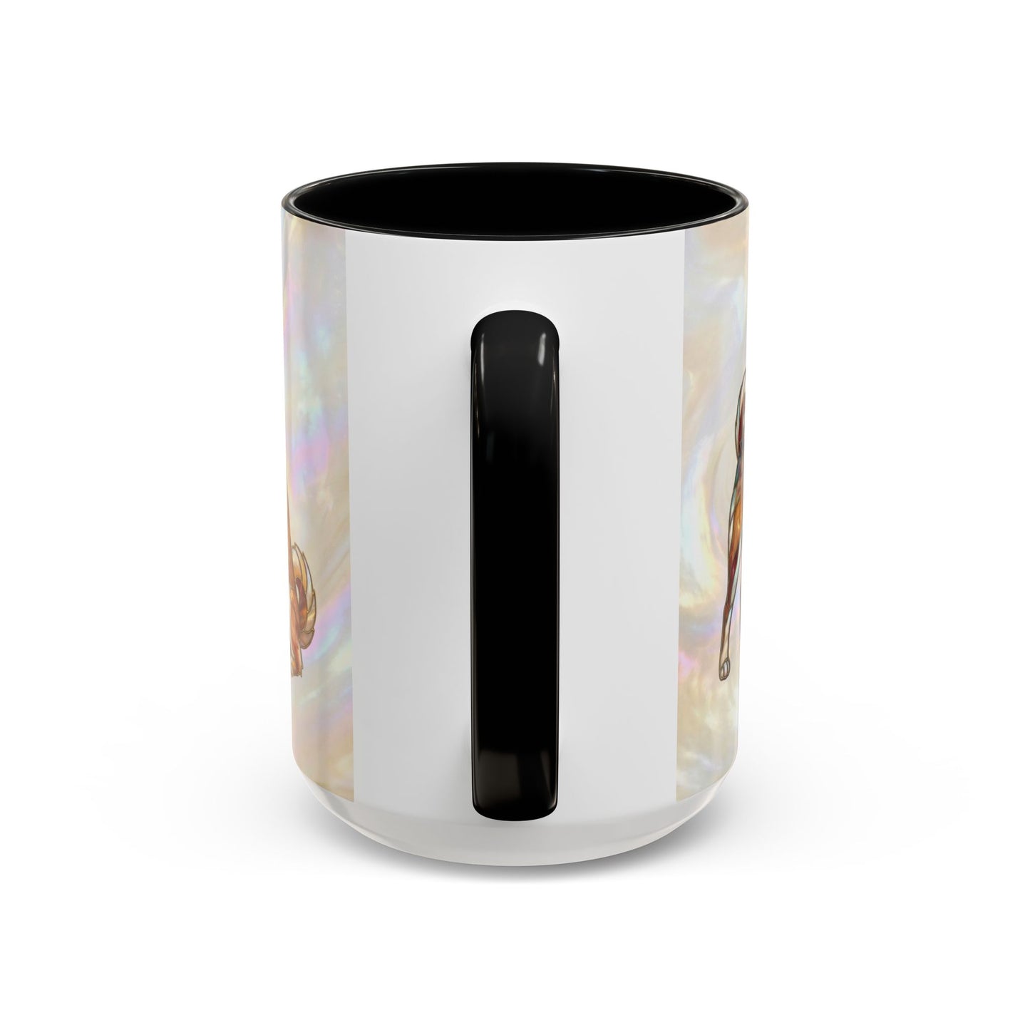 Shiba Inu Accent Coffee Mug – Stained Glass Design 11/15oz - 14646