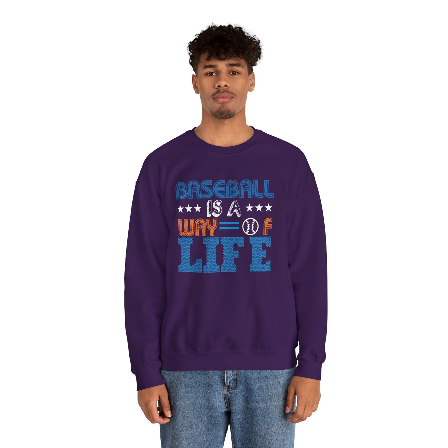 Baseball Is A Way of Life - Unisex Heavy Blend™ Crewneck Sweatshirt