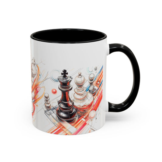 Futuristic Chess - Accent Coffee Mug (11, 15oz) - 10633