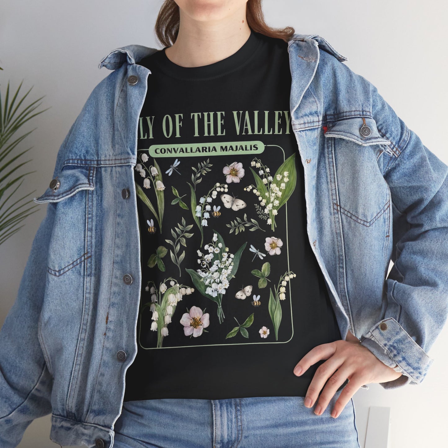 Lily of the Valley Shirt – Botanical Illustration Floral Tee (May Birth Flower) - 14883
