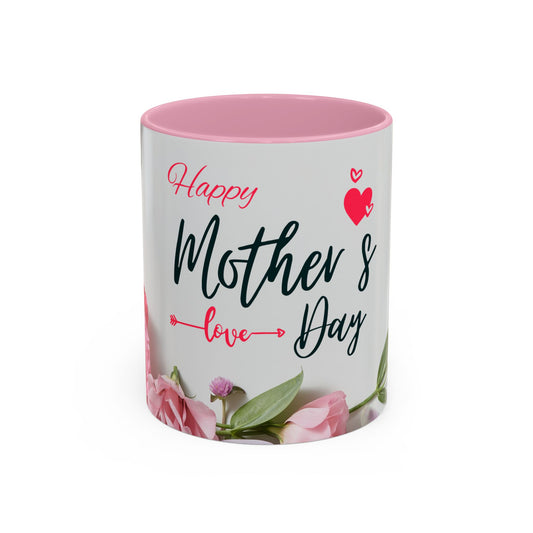 Happy Mother's Day Colorful Mug - Floral Design, Perfect Gift for Moms - 11815