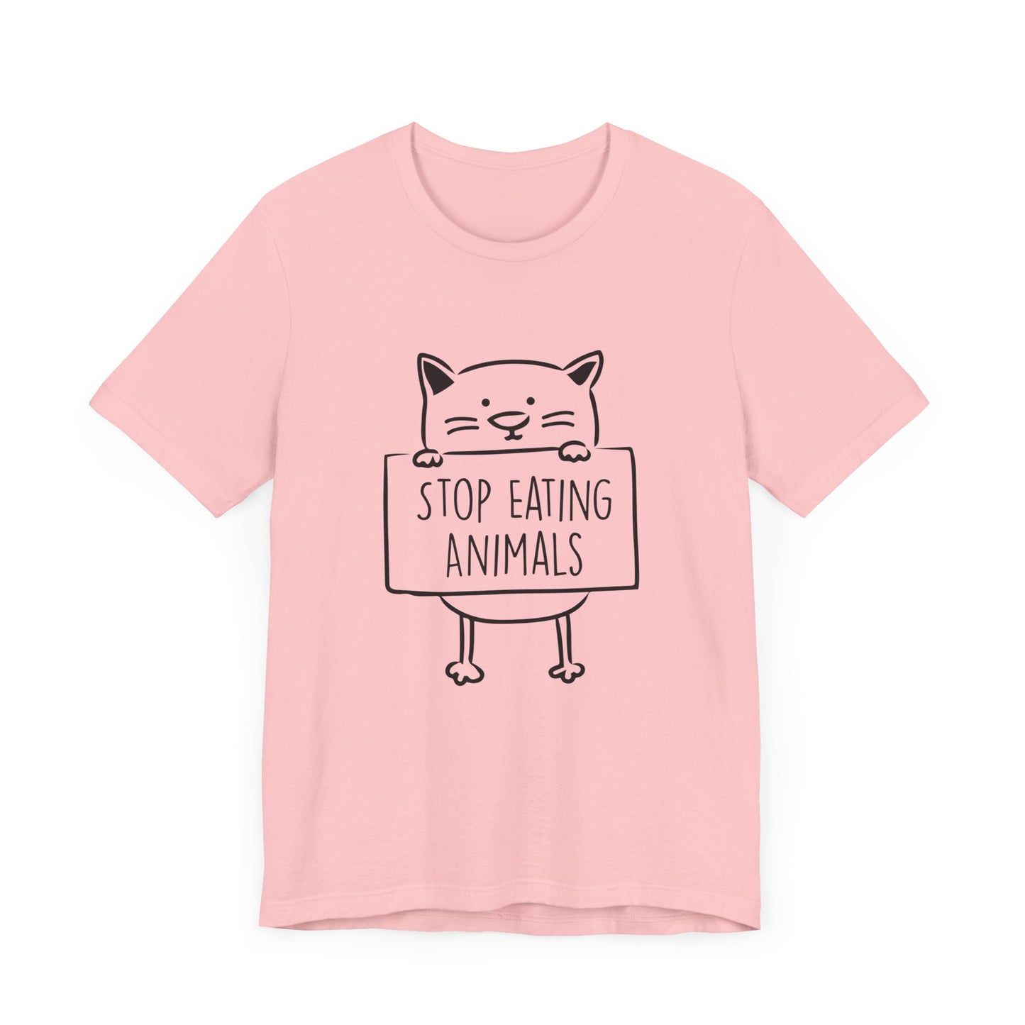 Vegan: Stop Eating Animals - Unisex Jersey Short Sleeve Tee