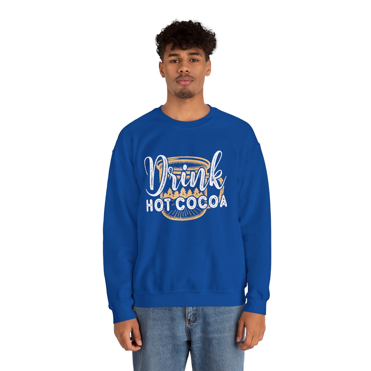 Drink Hot Cocoa - Unisex Heavy Blend™ Crewneck Sweatshirt