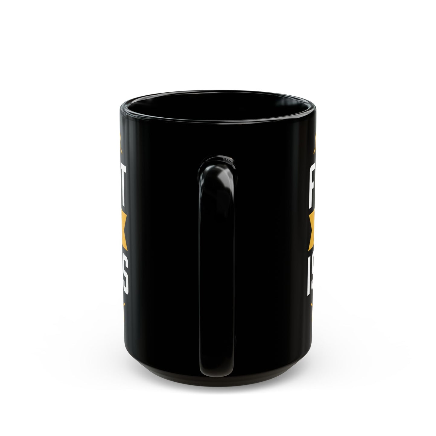 "A Boy's First Hero Is His Dad" Black Mug, 11/15oz - 12915