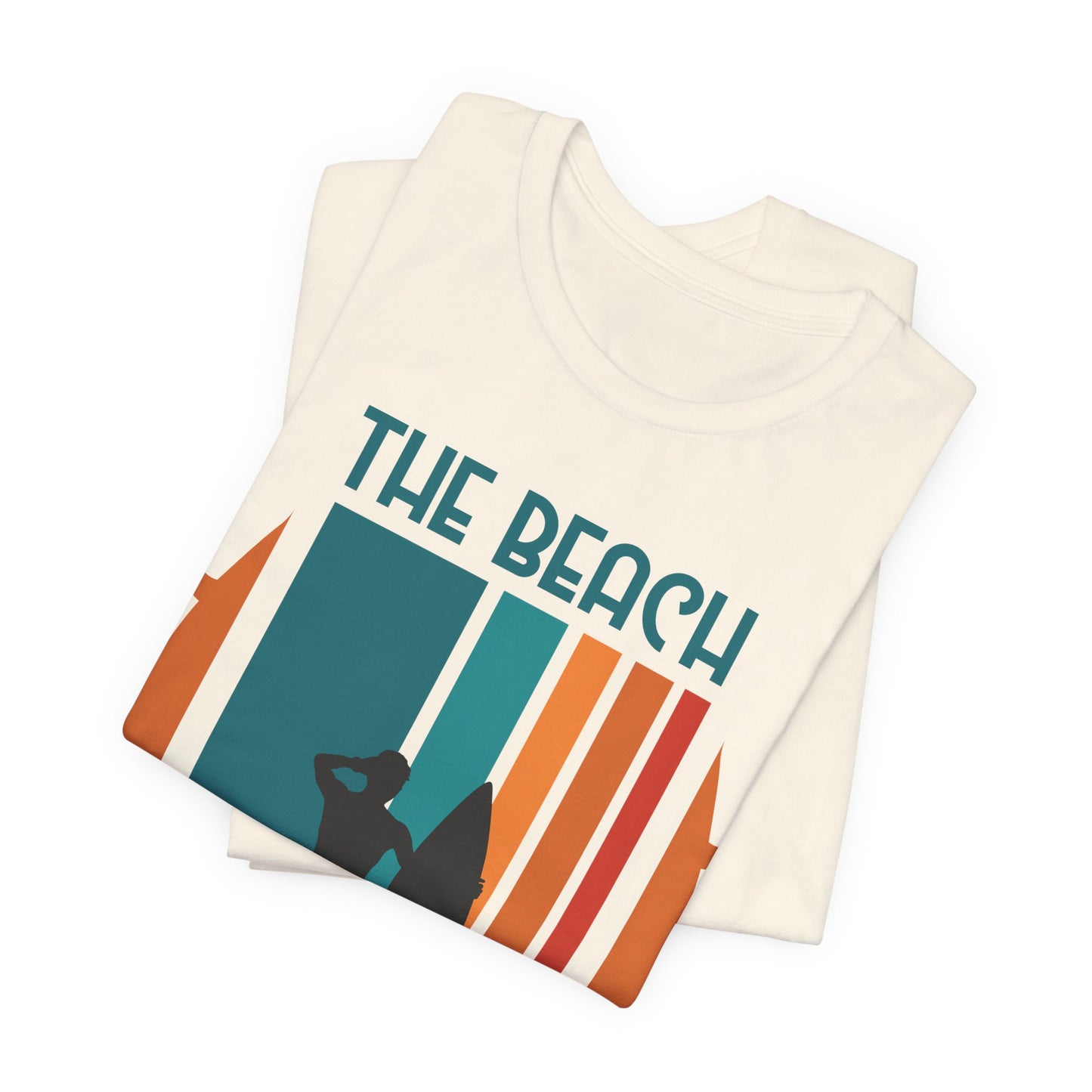 The Beach Is My Happy Place - Unisex Jersey Short Sleeve Tee - 13131