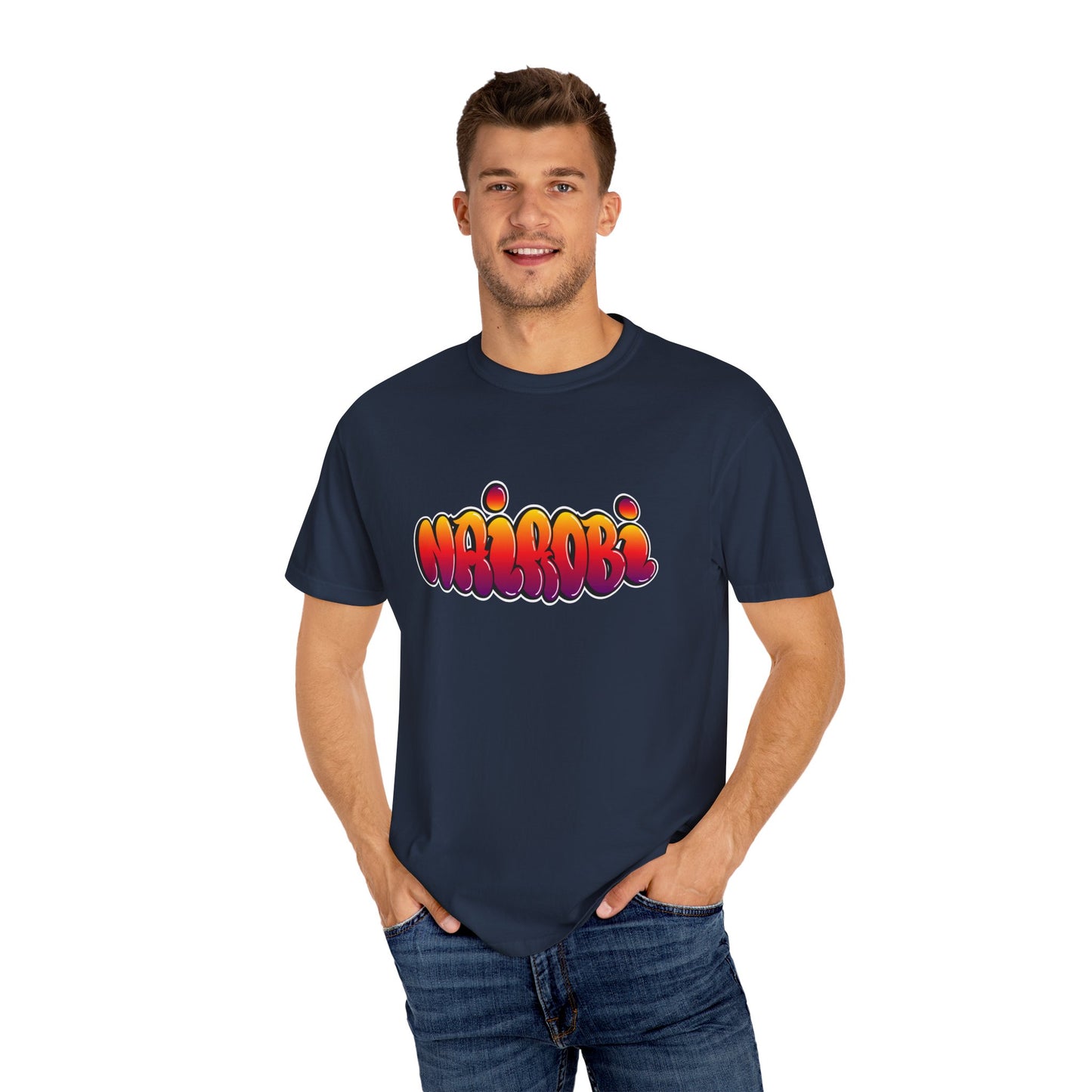 Nairobi Graphic T-Shirt - Unisex Garment-Dyed Tee - 12181